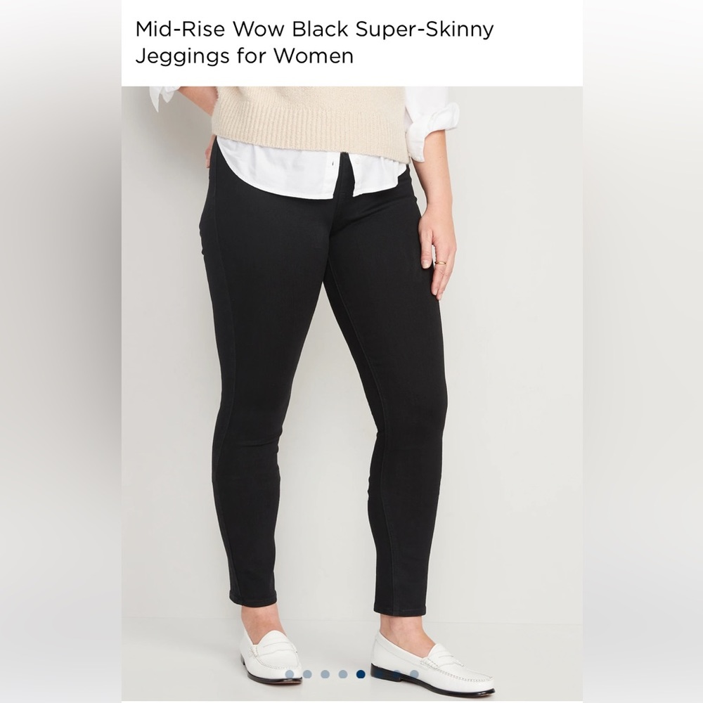 Mid rise stretchy jeggings